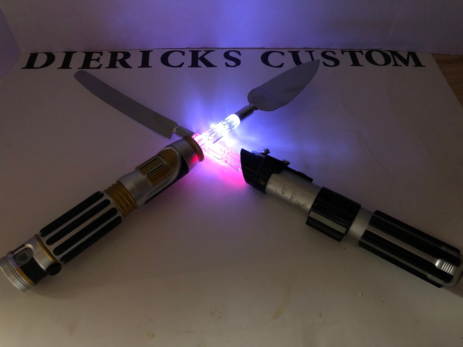 Litesaber Wedding Cake Knife and Spatula Etsy