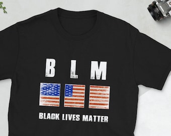 Black Lives Matter Shirt, USA Flag, I Can't Breathe, Civil Rights, Anti Racism Protest Shirt, Black History Shirt, Equal Rights T-Shirt