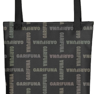 Garifuna Tote bag, Word Pattern Bag, Trendy Tote Bags For Girls, Garifuna Clothing Accessories