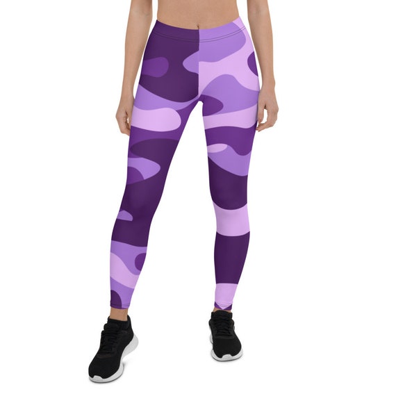 Purple Camouflage Leggings for women Gym leggings Sports Leggings Yoga leggings Fitness Leggings chill Leggings Workout Leggings