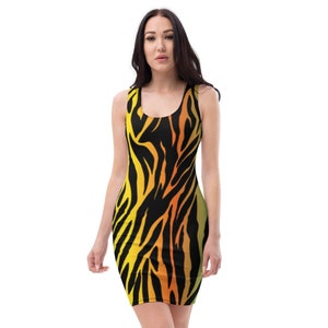 zebra print dress, evening dress, animal print, casual dress, Sew dresses, party dress, sublimation cut, tank dress, dress collection