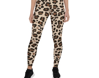 Leggings For Women, Leopard Print All Over Yoga Pants, Sports And Yoga Leggings