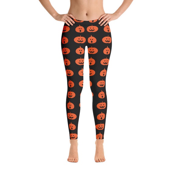 Halloween Jack-o-lantern Leggings 