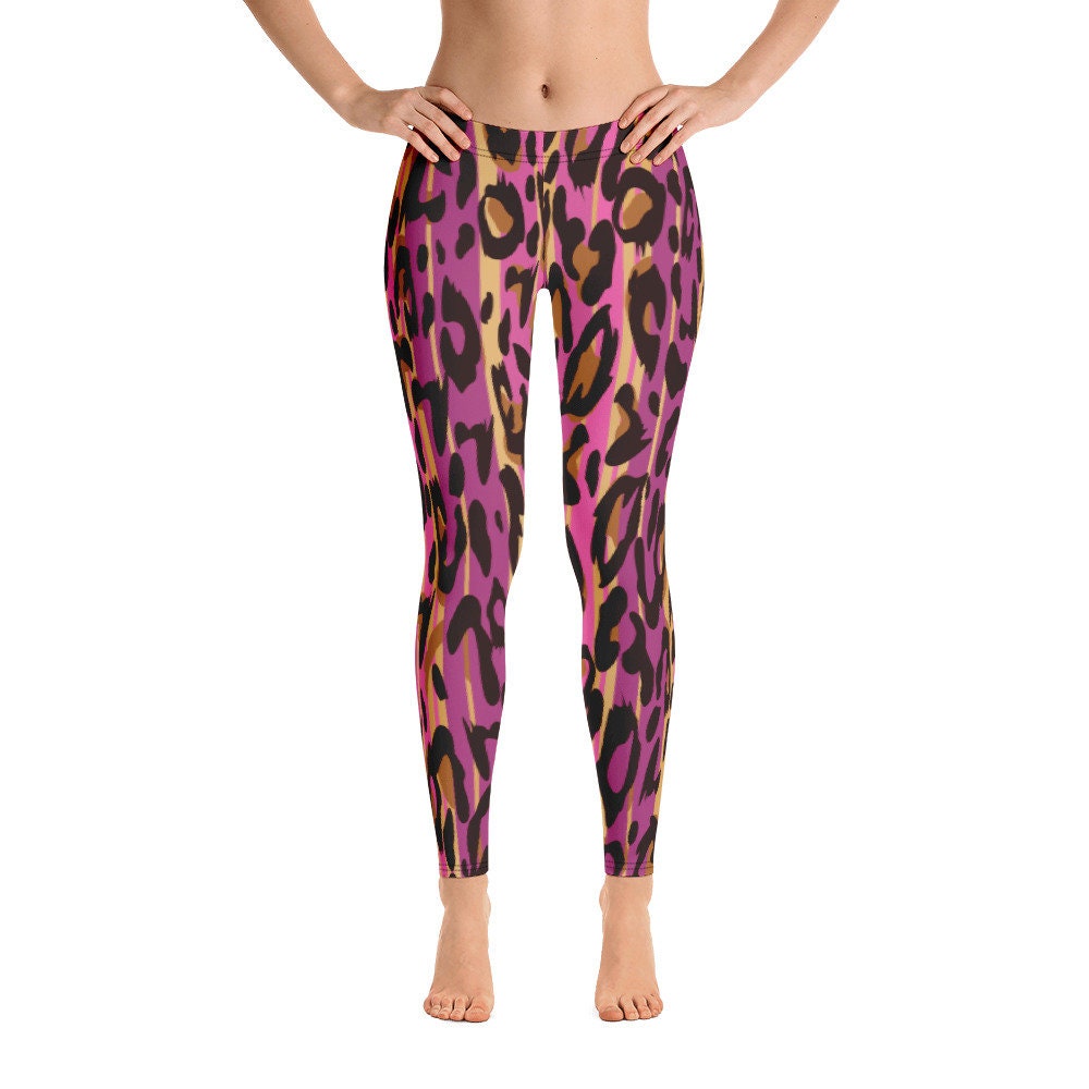 Leggings for Women, Leopard Print All Over Yoga Pants, Sports and