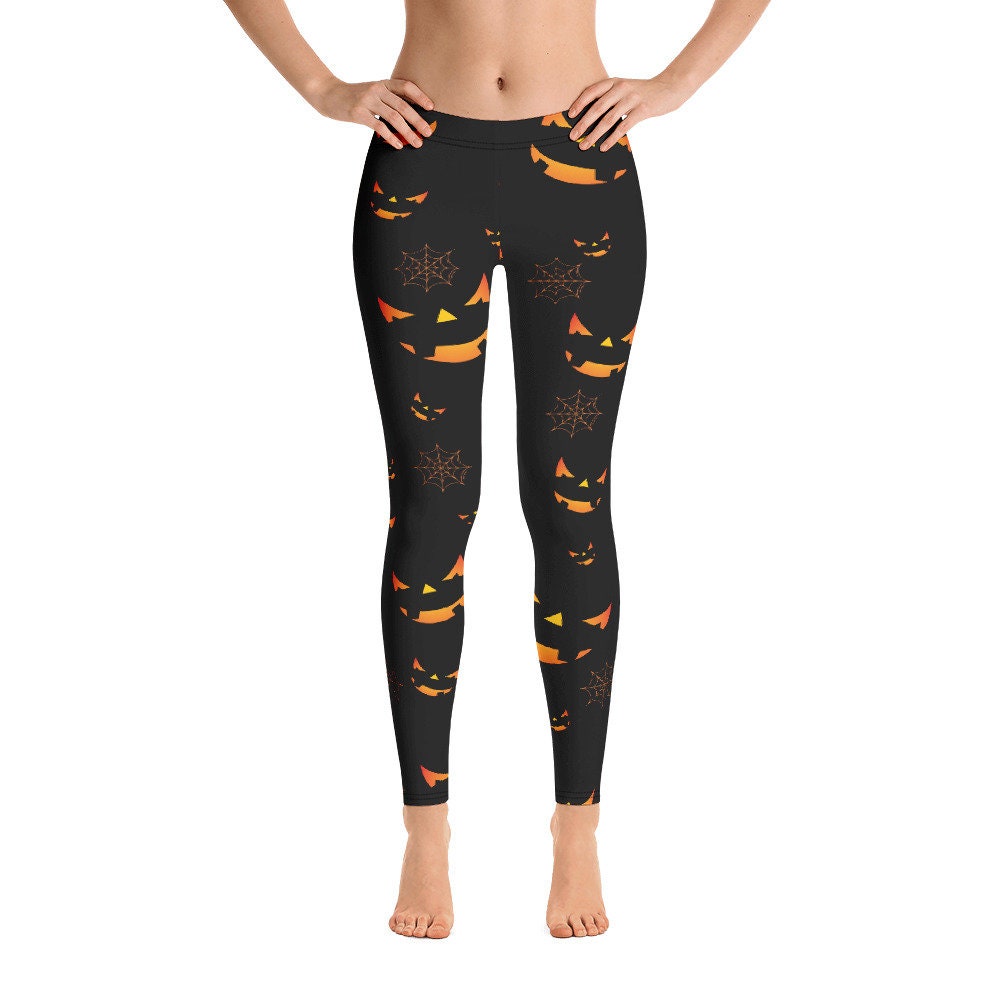 Halloween Pumpkin Crossover leggings with pockets – Cosplay