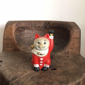 Japanese Vintage Maneki neko , Lucky Cat