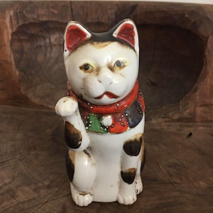Japanese Vintage Maneki neko , Lucky Cat