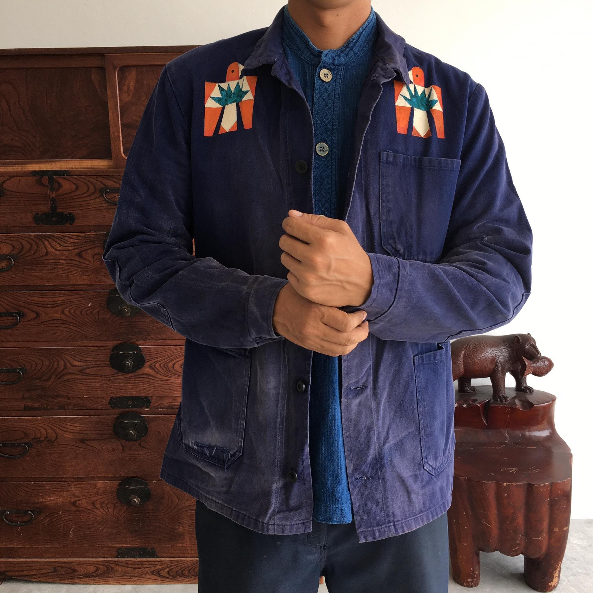 セ－ル！60s~ German Painter Work Jacket Vintage 1960s German Work Hand Painting Jacket - Etsy Canada