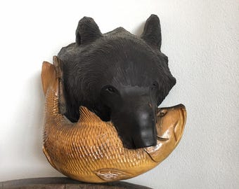 アイヌ 木彫り 額 壁掛け 飾り 北海道 民芸品 漆塗り 木製ボード