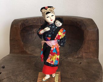 Vintage traditionele Japanse pop, handgemaakte Japanse pop