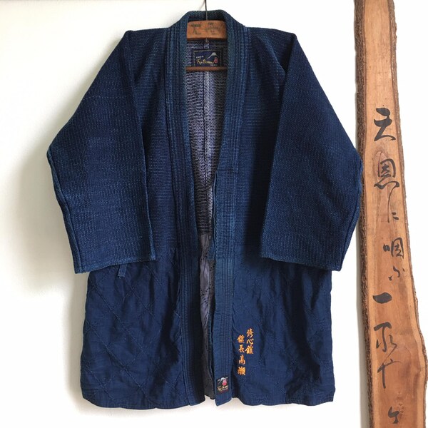 Vintage Kendogi chaqueta índigo japonesa