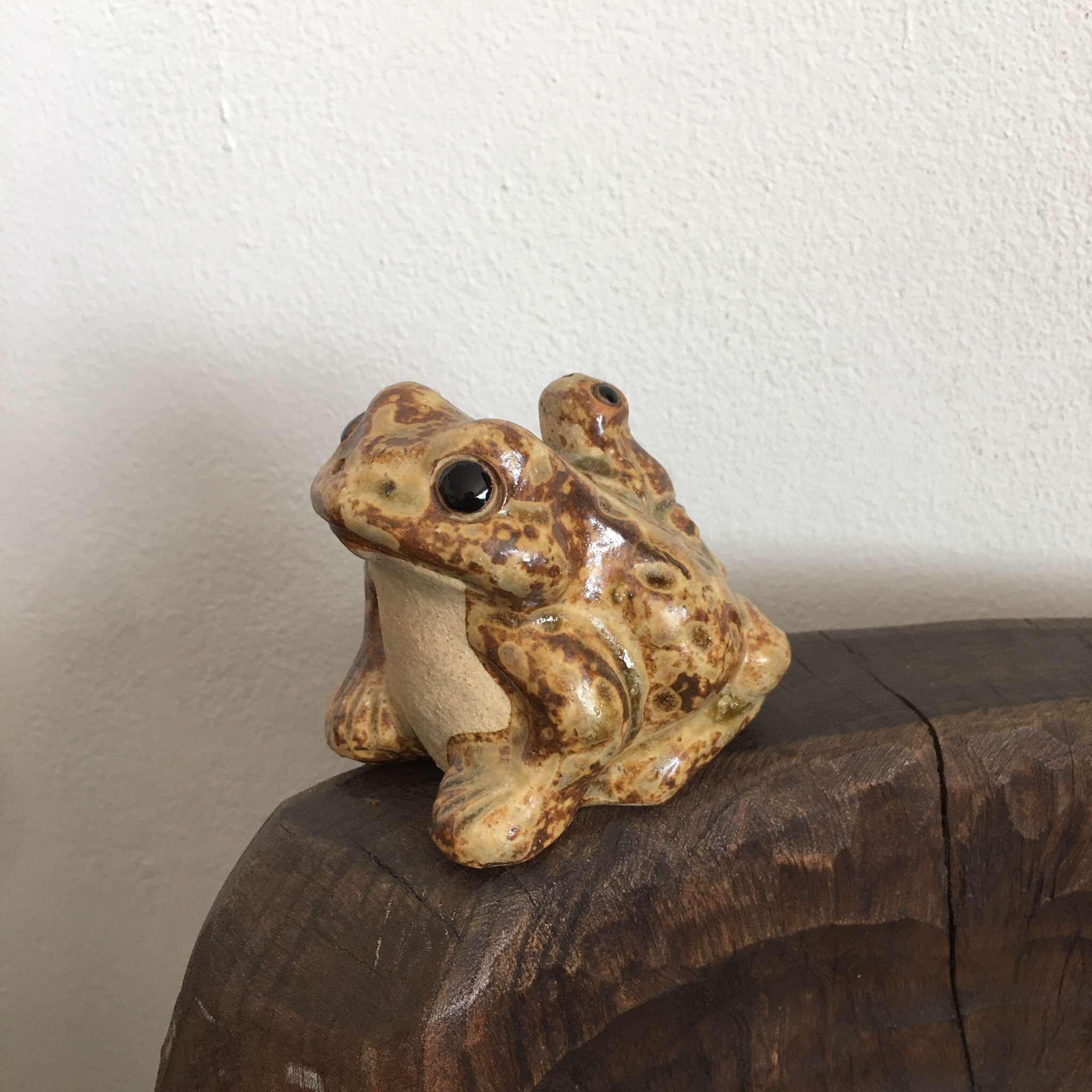 BD-FROG カスタム Vintage Japanese Shigaraki Ware Frog Ceramic Art Craft - Etsy