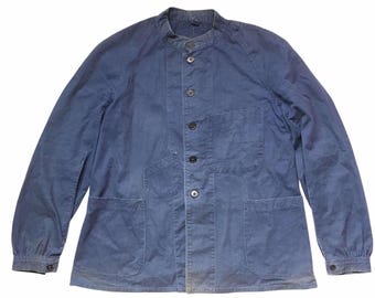 Chaqueta vintage de los trabajadores ferroviarios japoneses de la década de 1960