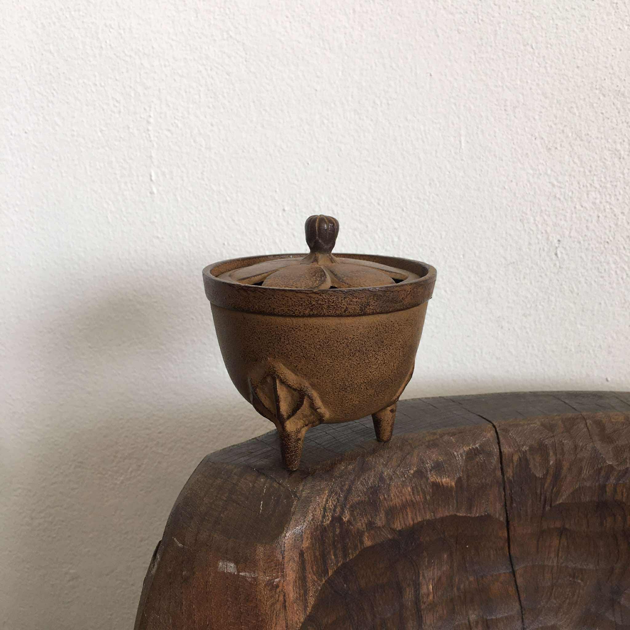 Vintage Japanese Cast Iron Incense Burner - Etsy