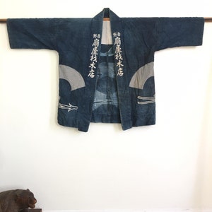 Vintage Japanse indigo geverfd hanten jasje
