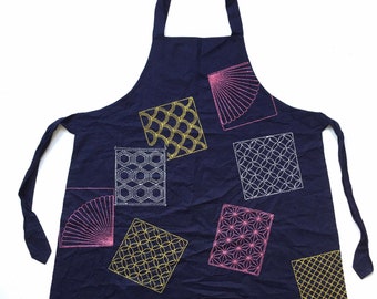 Japanese Sashiko apron