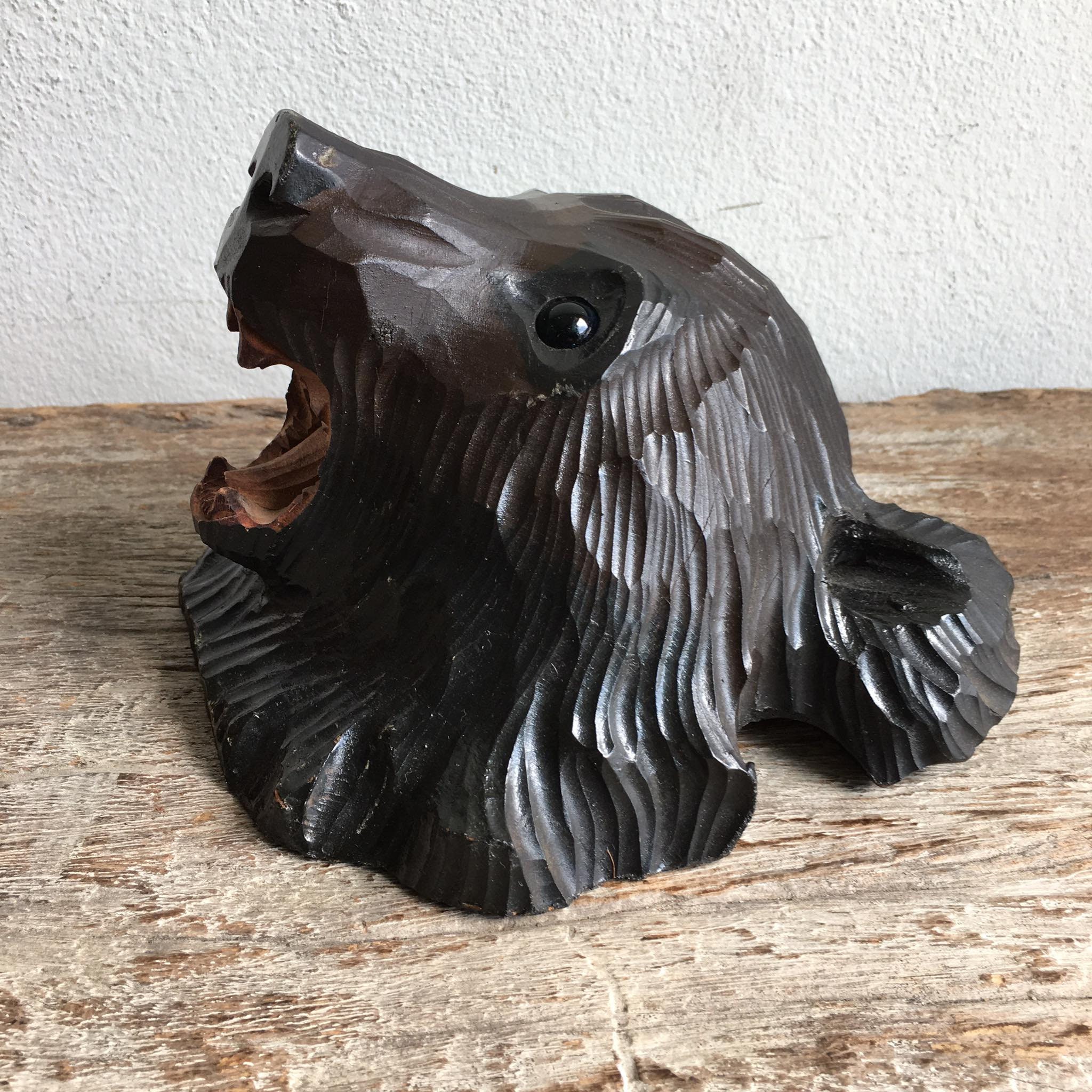Vintage 1980s Japanese Ainu Bear Wood Carving - Etsy