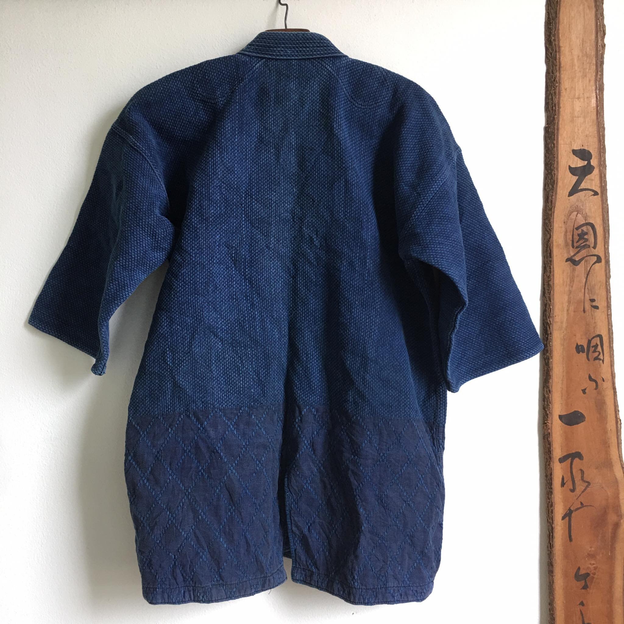 ジャケット・アウター KENDO DIAMOND PATTERN NO-COLLAR JACKET KENDO DIAMOND PATTERN PATCHWORK NO-COLLAR JACKE