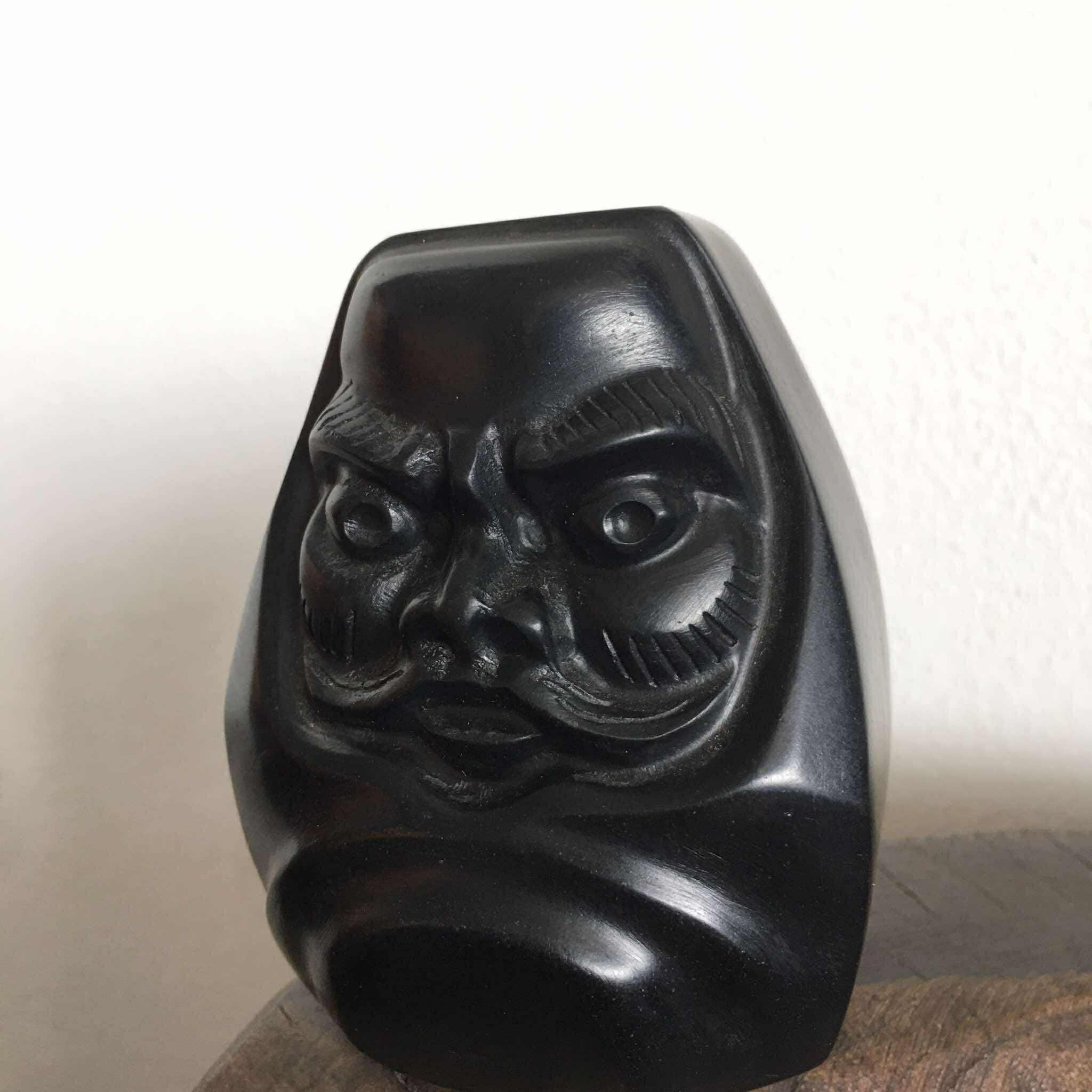 ヴィンテージ 日本製だるま 那智黒 黒石 - Etsy 日本