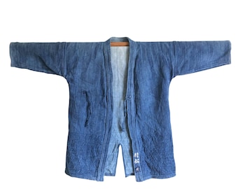 Vintage Japanese indigo dyed Boro Kendo Gi jacket