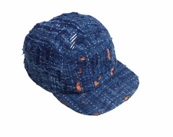 Boro Indigo Sashiko 5 Panel Cap ,53-56 CM - Etsy