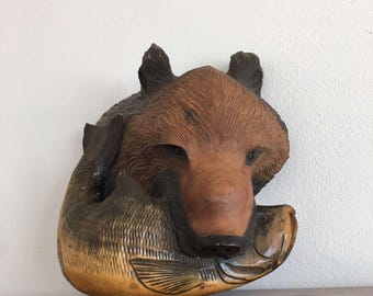 日本製木製アイヌ熊立像（24N-394-1） - Etsy 日本