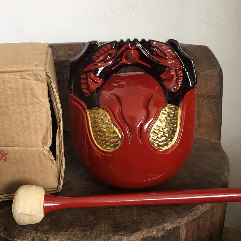 Japanese Wooden Muyu Mokugyo Buddhist Monk Instrument Drum Fish - Etsy