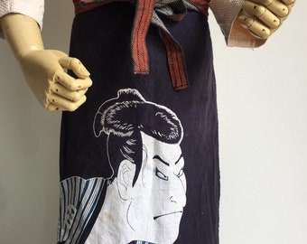 骨董品　前掛け　エプロン ヴィンテージの日本の前掛けエプロン - Etsy 日本
