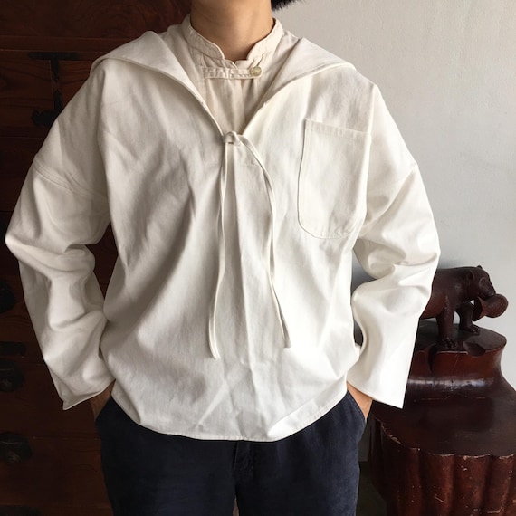 Japanese Sailor Navy White Jumper Shirt - Etsy Japanese Sailor Navy White Jumper Shirt - Etsy