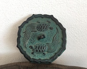 Pisapapeles japonés vintage de hierro fundido