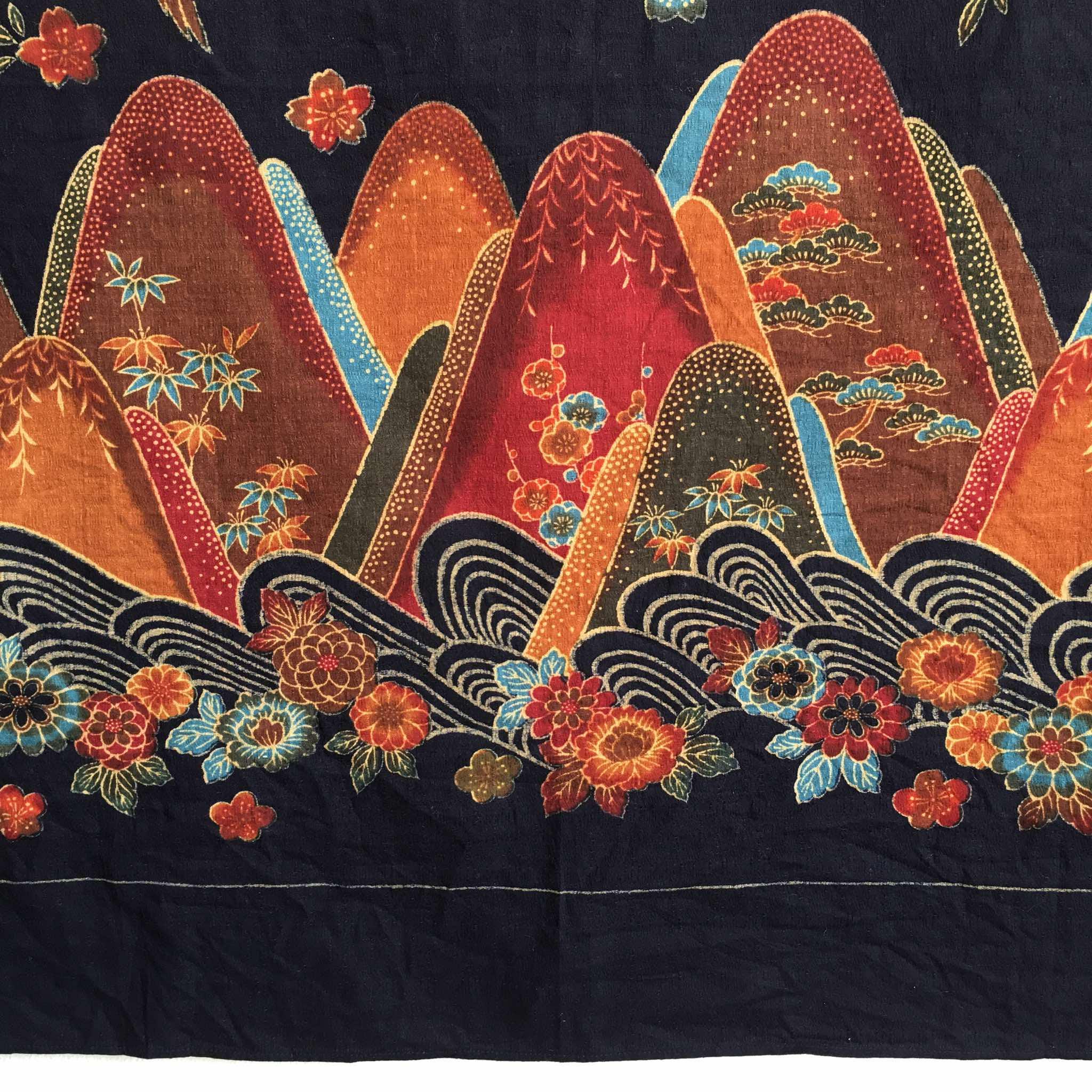 Vintage 1960s Japanese Indigo Fabric - Etsy
