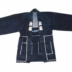 Vintage Japanese indigo dyed hanten jacket