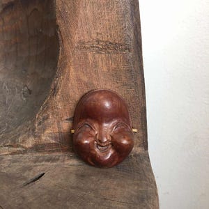 Mini Vintage Mask, Japanese Traditional Noh Mask