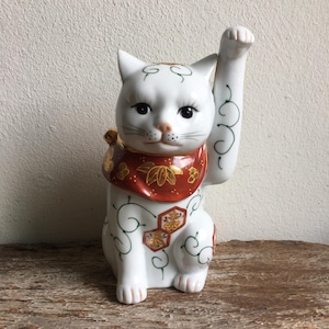 Japanese Vintage Maneki neko , Lucky Cat