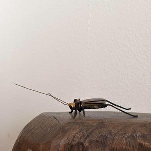 Vintage Japanese Suzumushi Copper Grasshopper Art