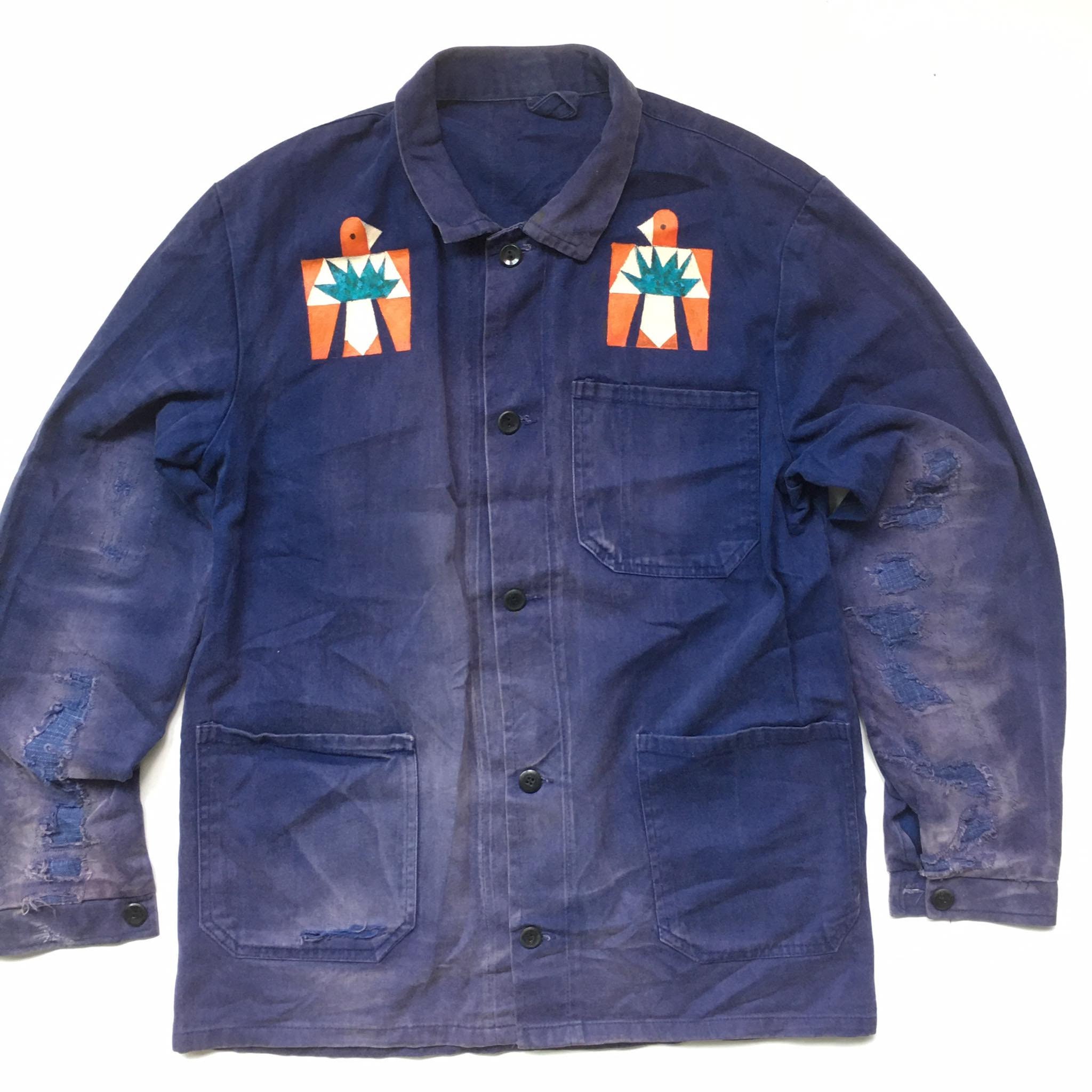 60s vintage german work jacket 襤褸 60s vintage german work jacket 襤褸 Vintage 1960s German Work Hand