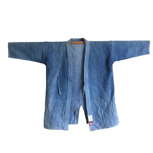 Vintage Japanese indigo dyed Boro Kendo Gi jacket