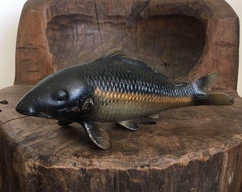 Vintage Japanese Cast Iron Koi Fish - Etsy