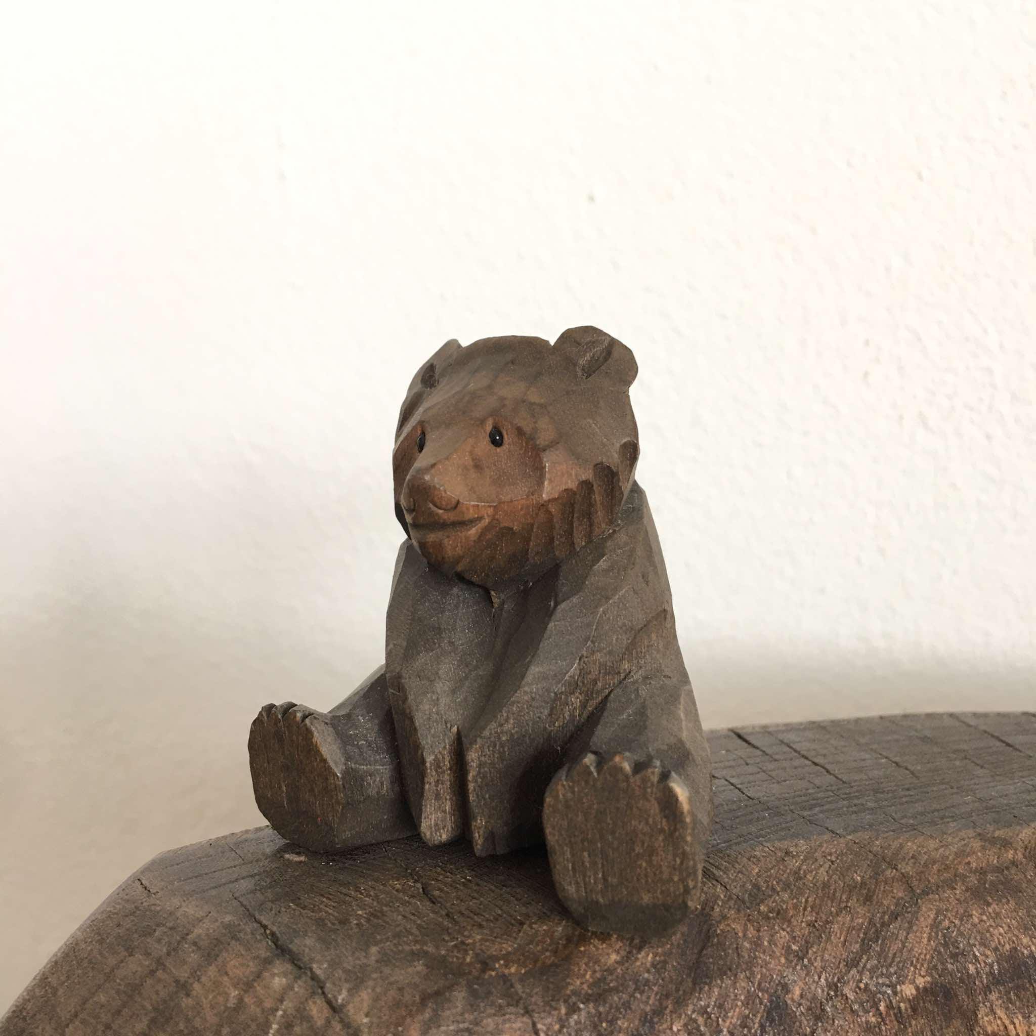 1960 年代のヴィンテージ アイヌ クマの木彫り - Etsy 日本