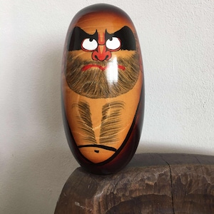 Wood carving daruma - Etsy 日本