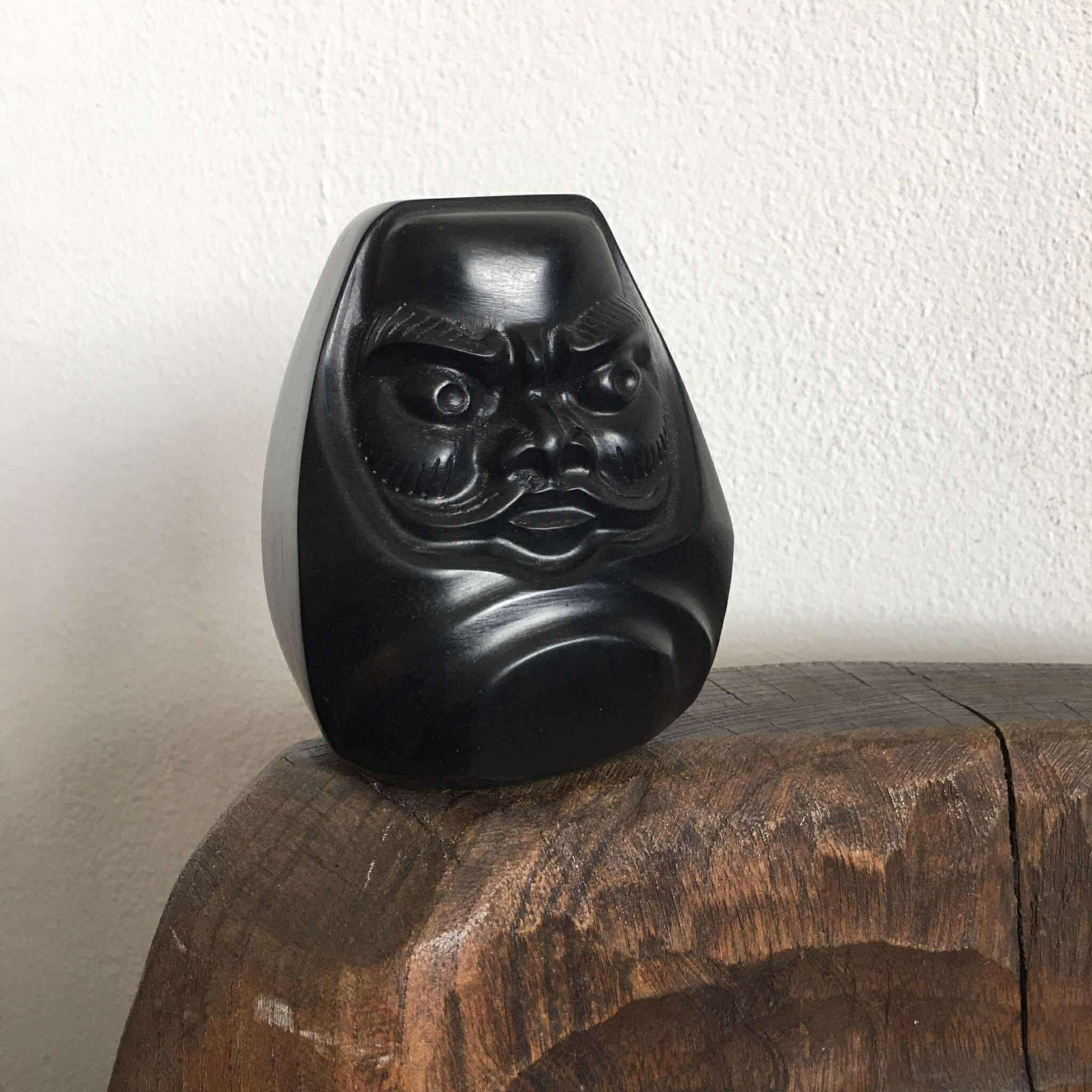 ヴィンテージ 日本製だるま 那智黒 黒石 - Etsy 日本