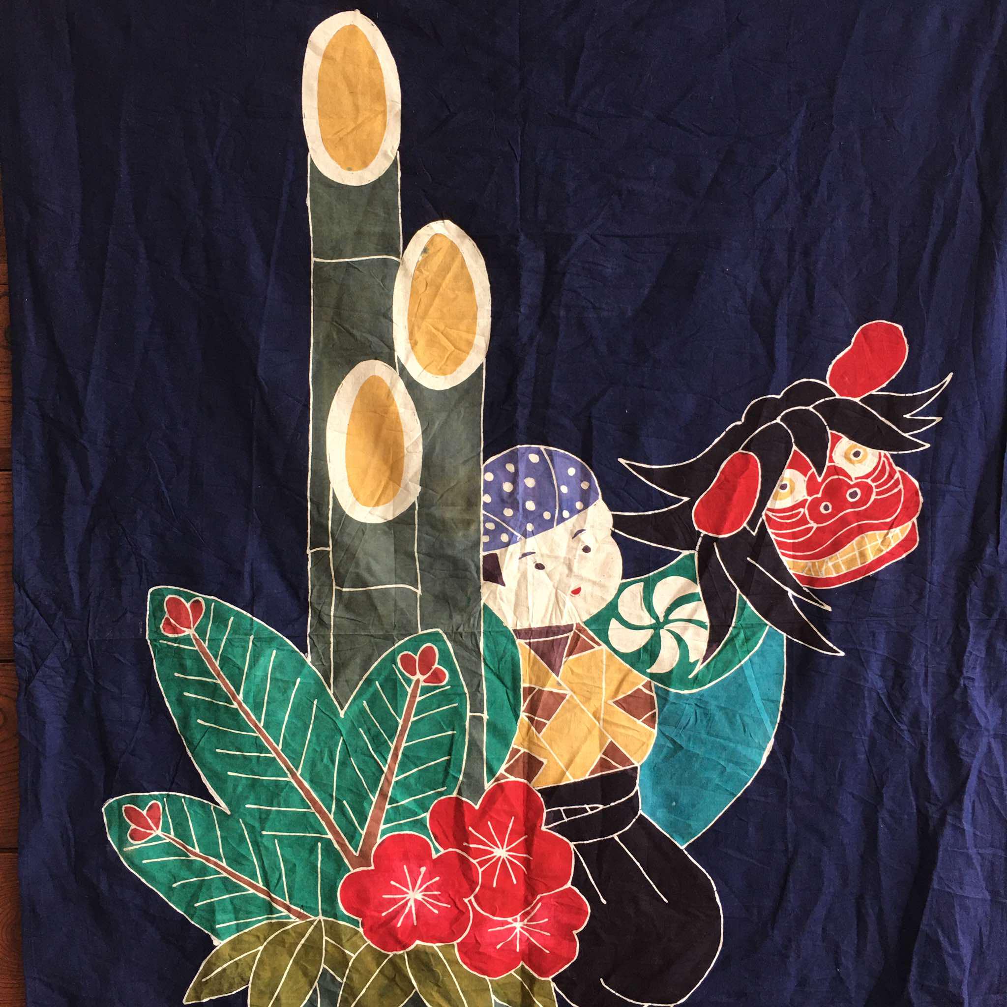 ヴィンテージ 日本の藍染めのれん - Etsy 日本