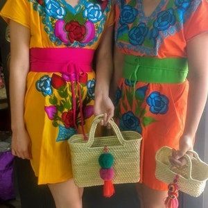 Embroidered Mexican Mini Dresses (Zinacatan)
