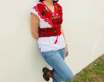 Cinturón mexicano bordado, perfecto para su blusa o vestido