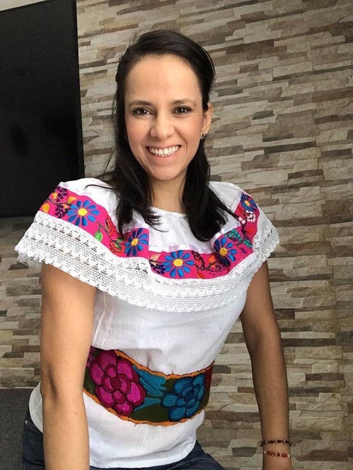 Embroidered Mexican Belt Perfect for Your Mexican Blouse or Etsy