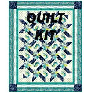 Quilt Kit - Lemoyne Trails Quilt Kit featuring Oxford Revival fabrics from QT Fabrics  - Fabric for top and binding with pattern - 48&quot; x 60&quot;