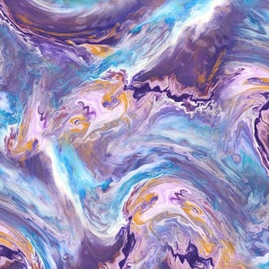 Light Iris from the Luminous Love Collection by Hoffman Fabrics - Digitally Printed - 43/44&quot; wide - Price per 1/2 yard - U5118-40