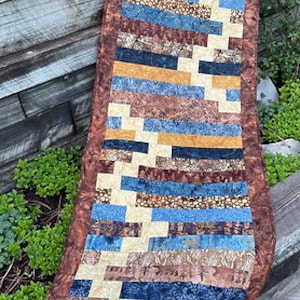 Quilt PATTERN - Move Over Quilt Pattern by Quilting Renditions - A Pieced Bed Runner - 18.5&quot; x 76.5&quot; or 22.5&quot; x 80.5&quot;
