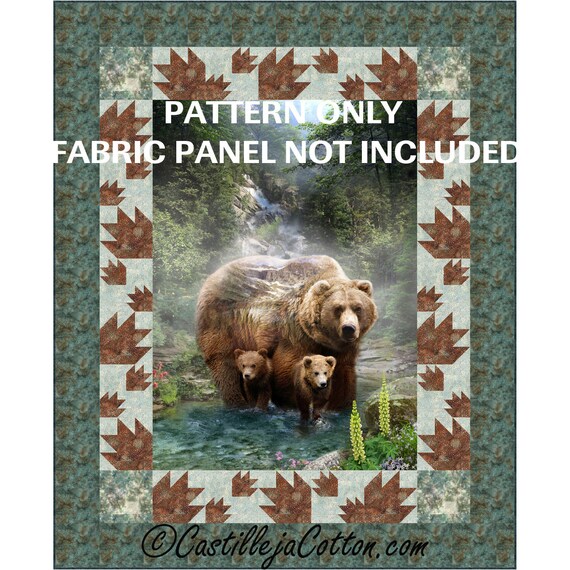 Quilt Epattern Digital Pdf Bears And Paws By Etsy