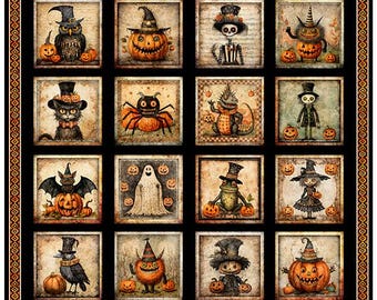 Jeepers Creepers Halloween Patch Panel by QT Fabrics- 36" x 43"